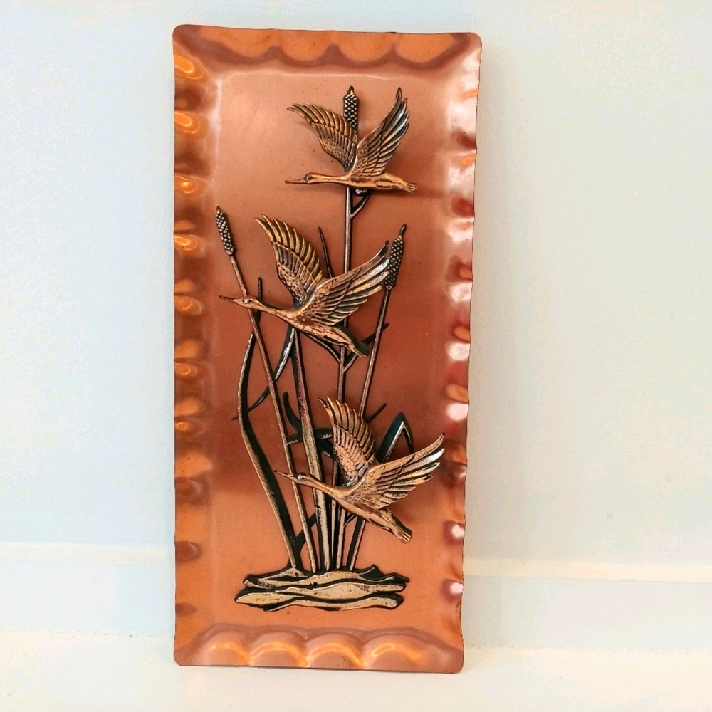 Mid Century German copper wall relief